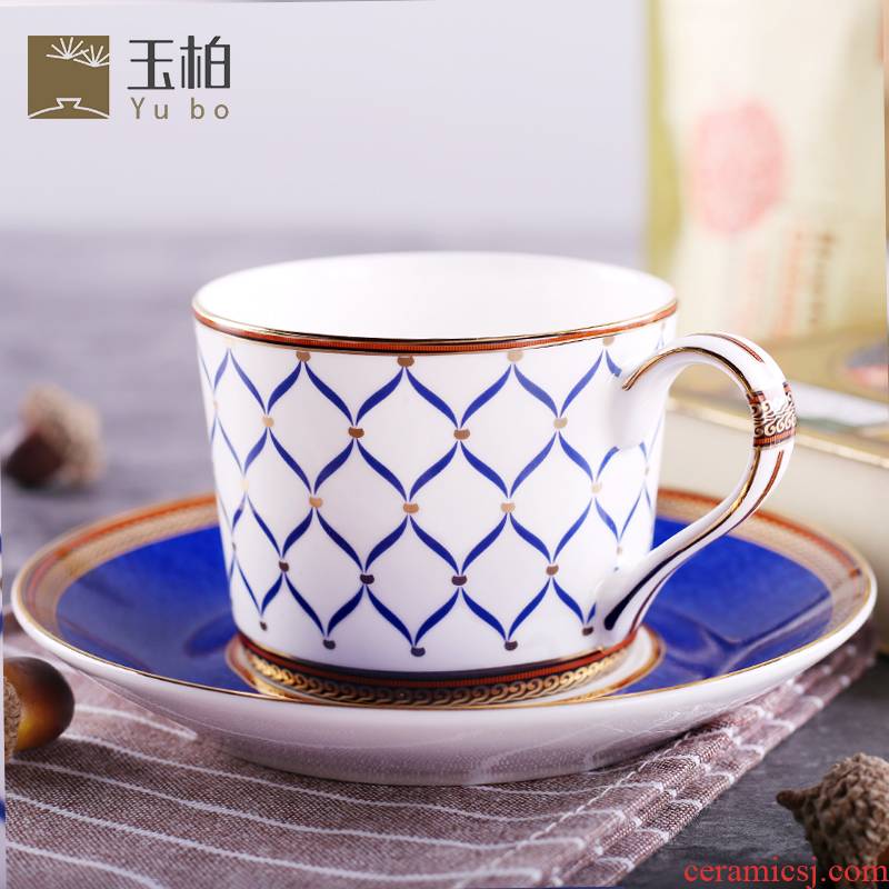Jade cypress ipads porcelain coffee cup suit elegant contracted coffee equipment ou afternoon tea cup match cup mat dish in up phnom penh