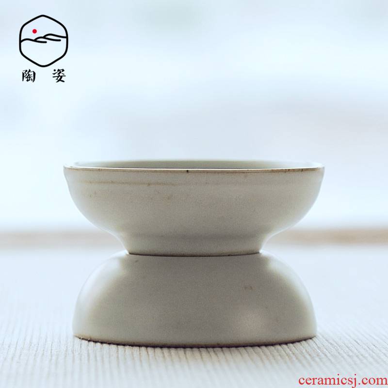 TaoZi your up) tea checking ceramic filter kung fu tea net filter tea accessories