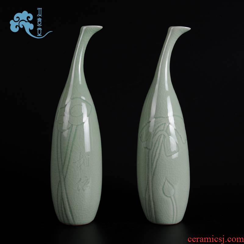 Your up creative arts and crafts ceramics art vase sitting room adornment of Chinese style household contracted TV ark place porcelain