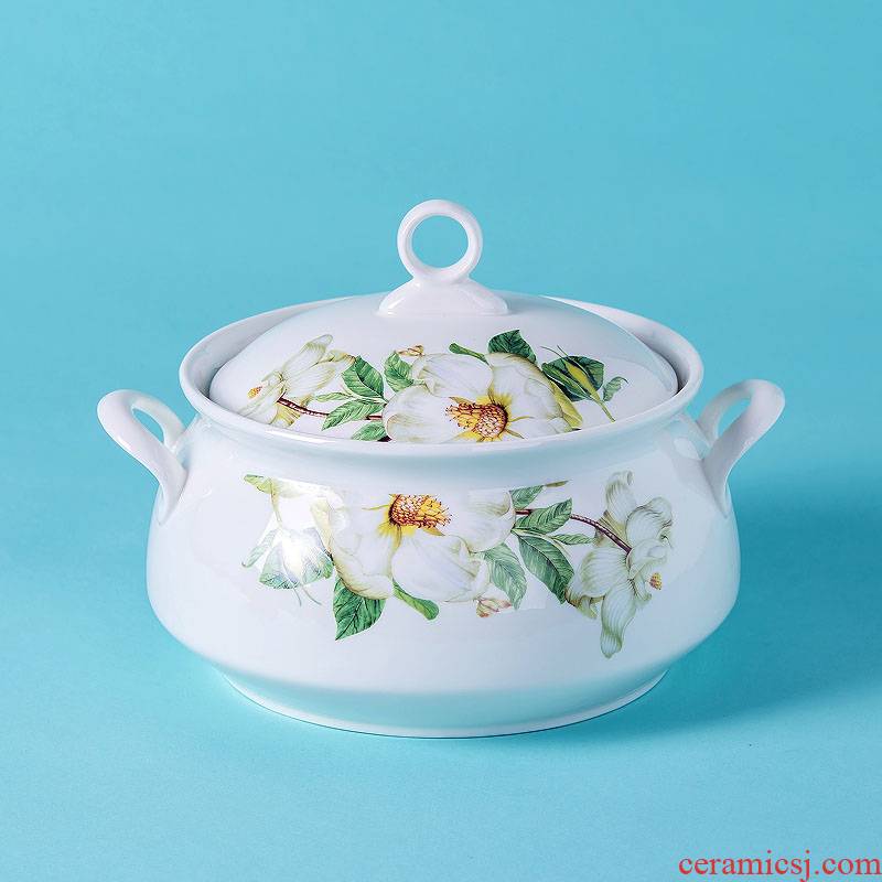 Home dishes suit of jingdezhen ceramic tableware bowls plates free combination collocation microwave machine wash to full package of mail