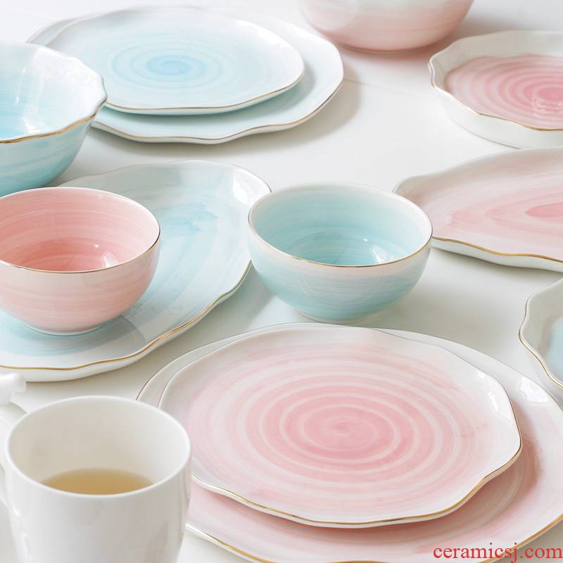 North house ceramics nebula Japanese ceramics tableware bowls plates free combination steak dish dish of rice bowls of soup bowl