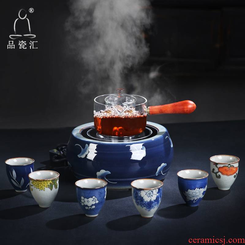 The Product electric TaoLu elder brother up with celadon porcelain sink hand - made boiled tea stove sample tea cup tea kettle boil tea ware ceramic furnace