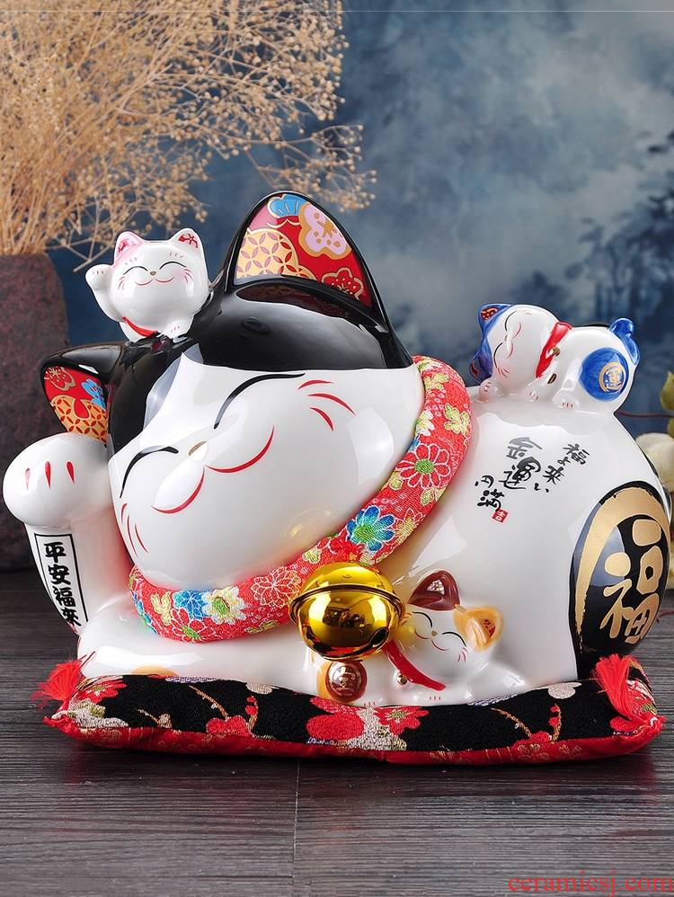 Plutus cat furnishing articles large ceramic Japan lay the save money piggy bank store opening creative housewarming birthday gifts