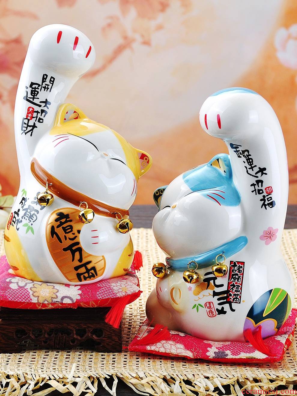 Plutus cat saving furnishing articles ceramic piggy bank home decoration creative men and women friends birthday gift opening gifts