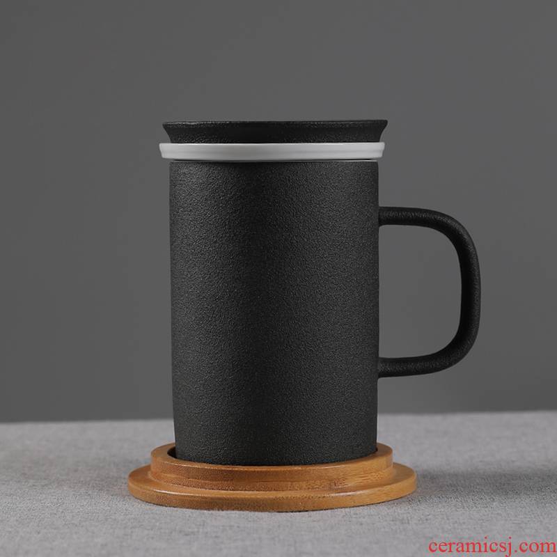 Porcelain constant hall mark cup ceramic household with cover filter cup mat cup cup tea cup custom office