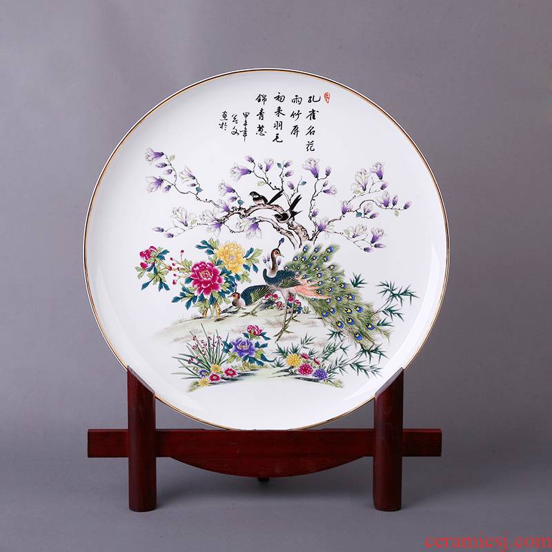 Ipads China plates home sitting room landscape decoration plate office decoration wine porch place a custom logo
