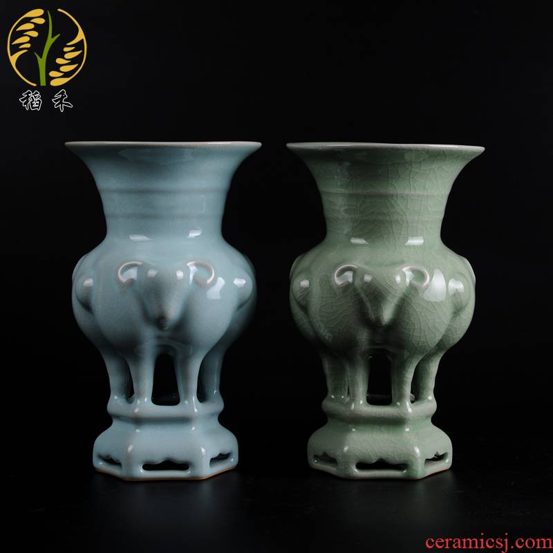 Rice grain authentic origin decoration home decoration penjing collection your porcelain handicraft business gifts three offers