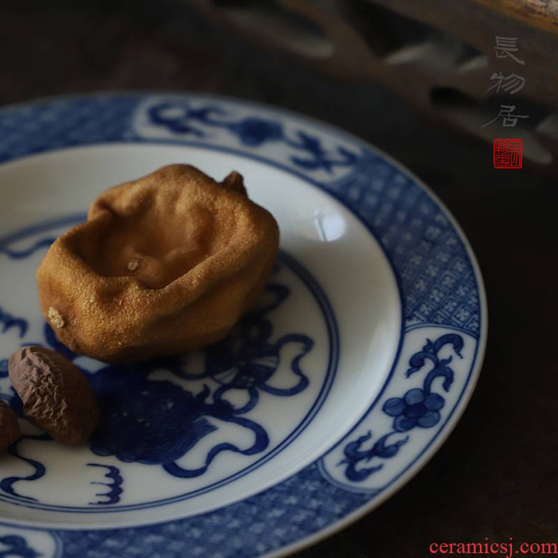 Offered home - cooked reside outside sauce glaze in jingdezhen blue and white lion pot bearing saucer saucer hand - made archaize ceramic tea set