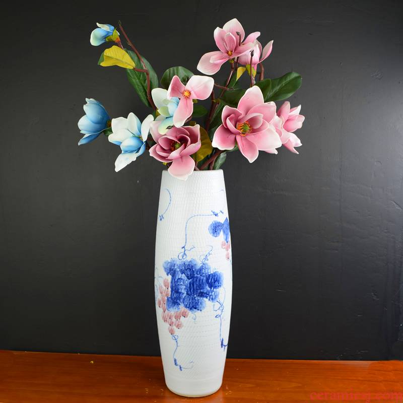 Jingdezhen ceramic vases, flower arranging dried flowers sitting room lucky bamboo hydroponic king be born home furnishing articles