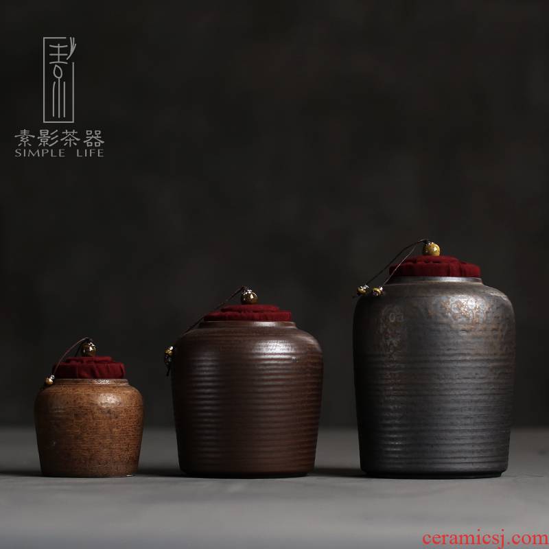 Plain film small coarse pottery tea pot lawsuits sealing archaize variable kung fu tea large storage tanks