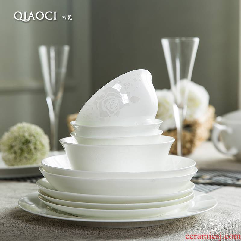 Individual dishes of jingdezhen ceramics DIY 56 skull bowls dish suits for Korean bowl dish piece