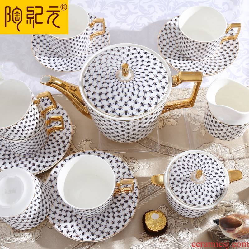 Coffee set suit European 15 head ipads China Coffee cups and saucers Tang Shanhong ceramic English afternoon tea tea set