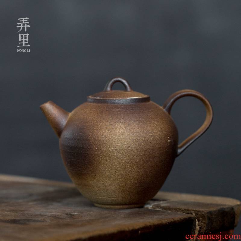 Firewood coarse pottery beauty shoulder the teapot ceramic filter teapot kung fu tea set large single pot of little teapot household