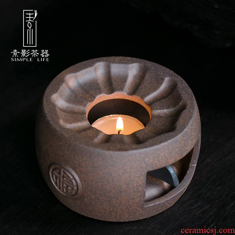 Plain film and old rock clay based warm boiled tea exchanger with the ceramics tea stove restoring ancient ways is the the original tea taking with zero TaoGan burn the machine base