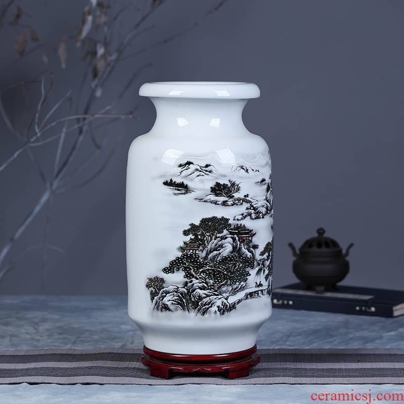 Jingdezhen ceramic vase household act the role ofing is tasted furnishing articles flower arranging decorative vase modern ceramics decoration arts and crafts