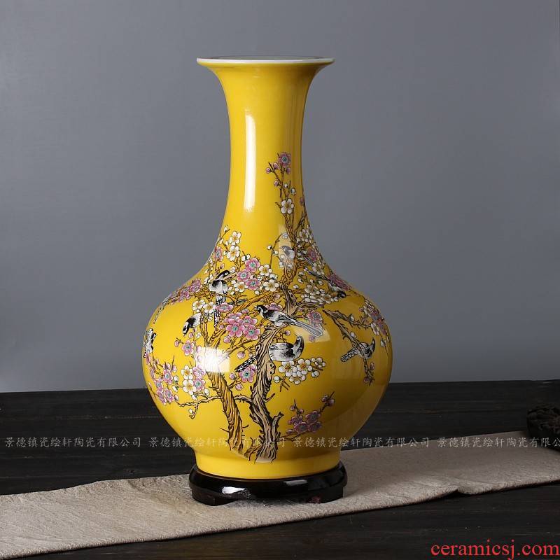 Jingdezhen ceramic bottle furnishing articles decoration home decoration ceramic dry flower is plugged into the vase