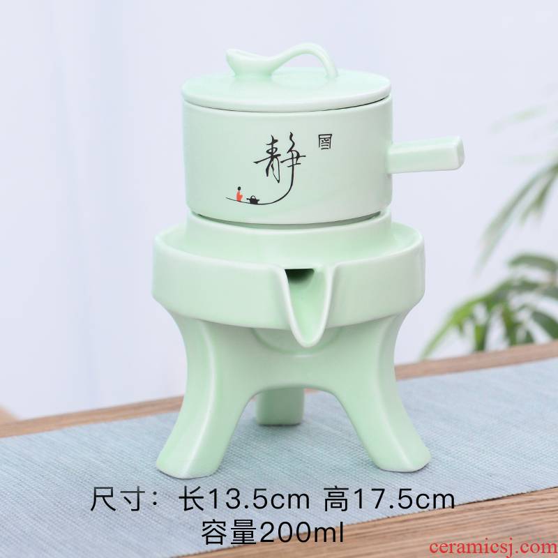Coarse TaoQuan semi - automatic tea kungfu tea cups fit home lazy making tea with tea, single pot cup