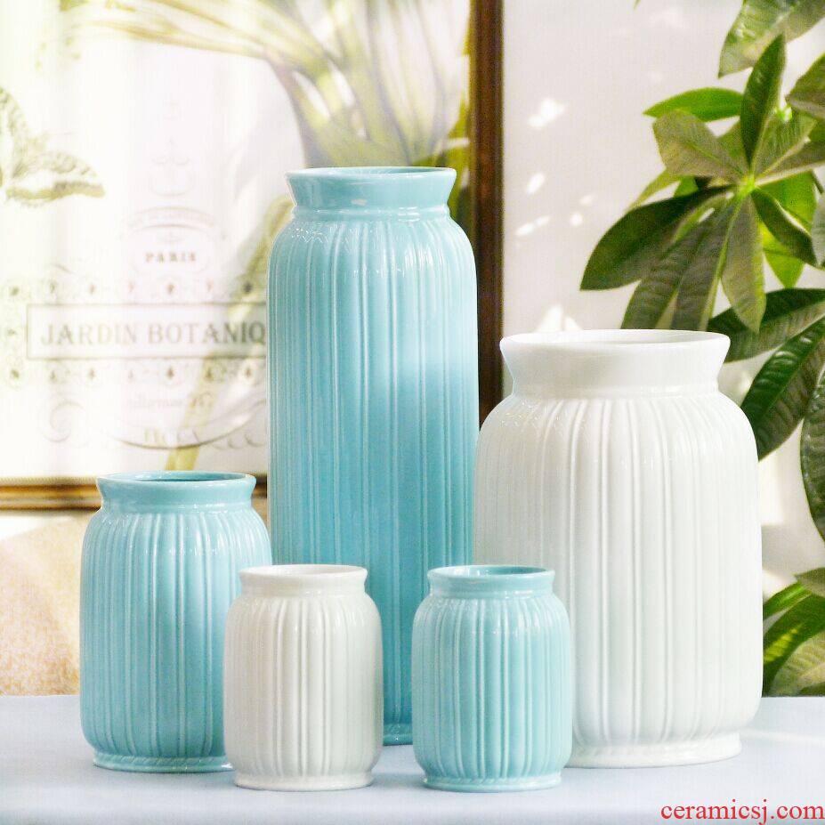 Jingdezhen ceramic European contracted floret bottle home sitting room all over the sky star, hydroponic flower arrangement the flower adornment furnishing articles