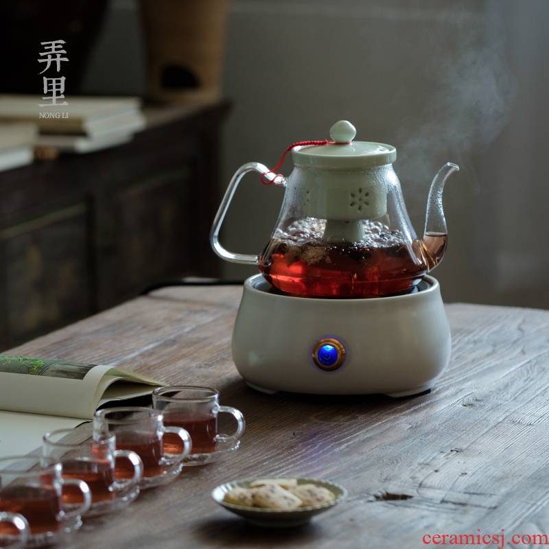Electric TaoLu cooking kettle automatic steam pot of pu 'er tea ware glass side of white tea is black tea pot of household utensils