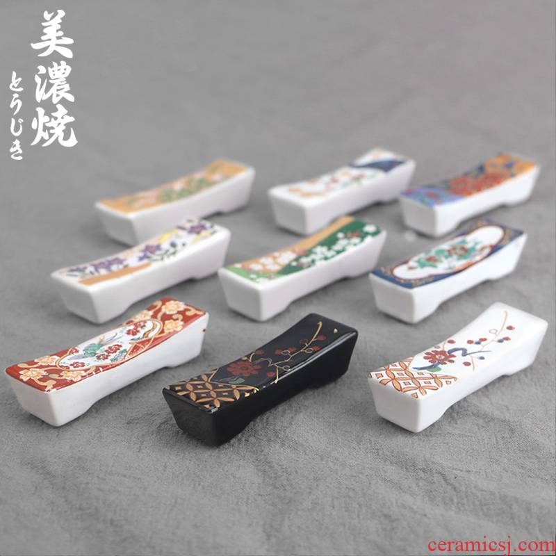 Meinung burn Japanese and wind frame supporting the import ceramic chopsticks chopsticks pillow of Japanese ceramics tableware gifts gifts