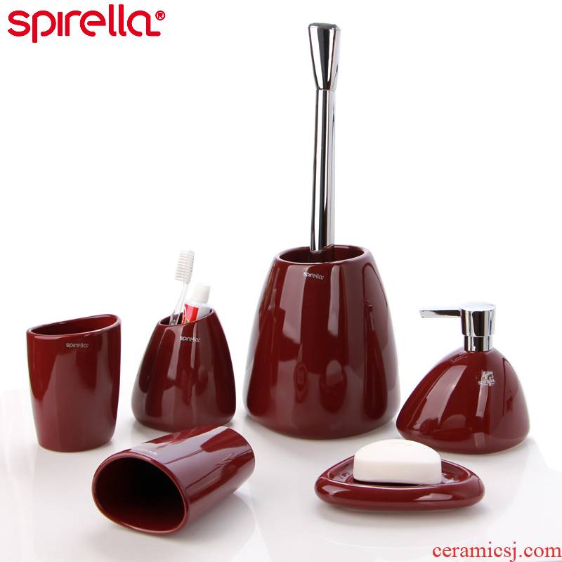 SPIRELLA/silk pury European ceramic sanitary ware has six woolly bathroom suite gargle for wash gargle suit