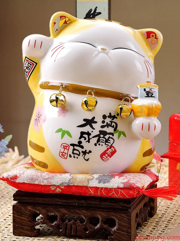 Stone workshop trumpet plutus cat furnishing articles ceramic piggy bank the Persian birthday gift shops the opened the gift
