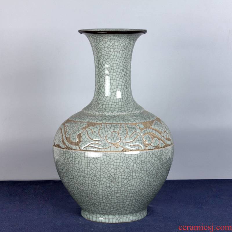 Jingdezhen up crack glazed pottery porcelain vases pottery its decorative household items furnishing articles by hand