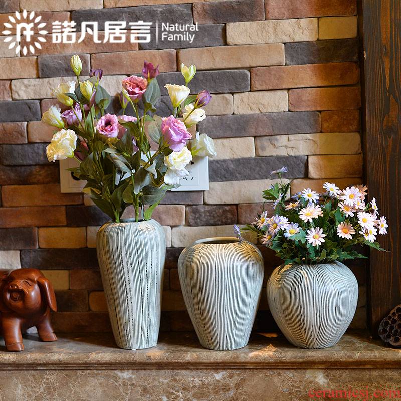 Mesa of jingdezhen ceramic vase restoring ancient ways is the sitting room the hotel villa clubhouse dried flower arranging flowers place flower decorations