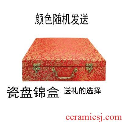 Vase JinHe sit plate disc packaging ceramic gift box plate JinHe