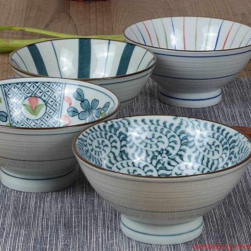 Japanese high thickening and tableware ceramic bowl suit your job home eat bowl bowls of rice bowl