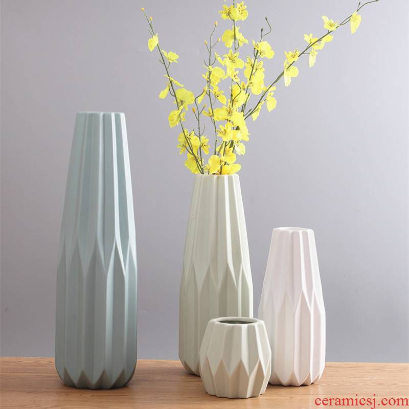 North European I and contracted ceramic vase origami dried flowers flower arrangement sitting room small and pure and fresh home furnishing articles