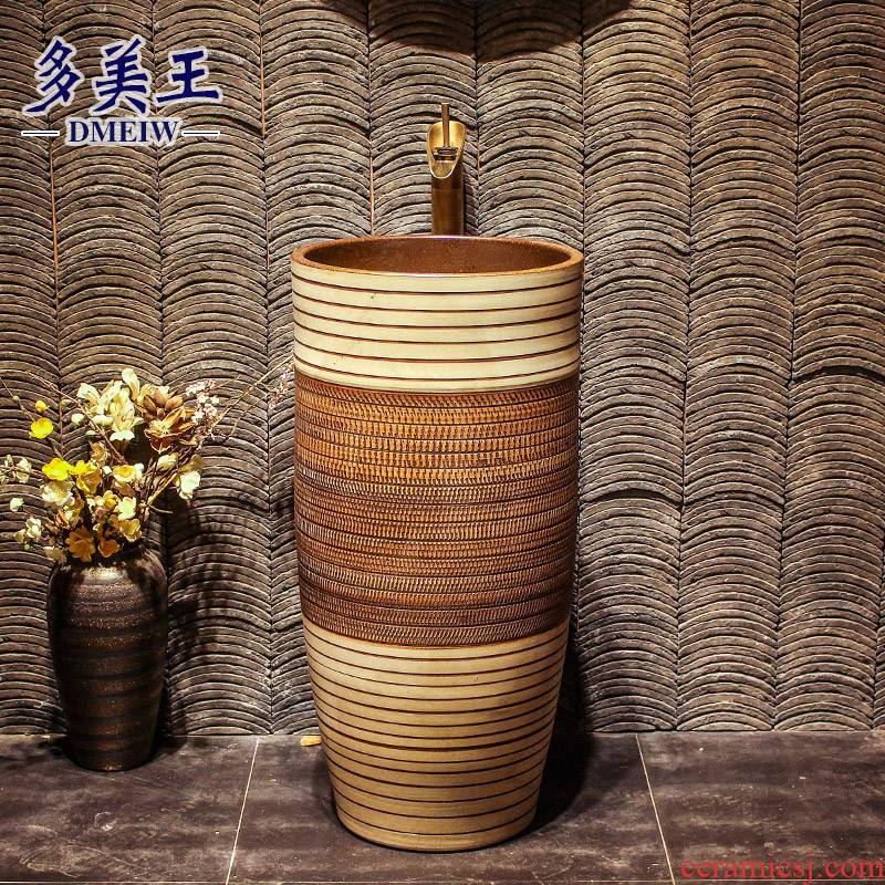Pillar basin sink ceramic bathroom floor integrated is suing balcony sink column lavatory toilet bowl