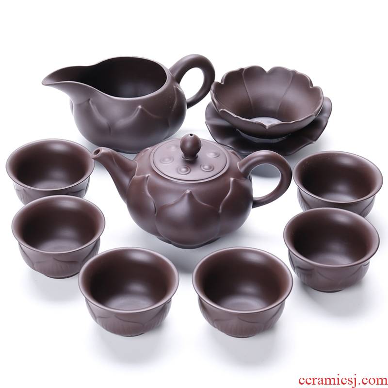 Chiang kai - shek Japanese manual kung fu tea set undressed ore it purple clay make tea tea set tea service