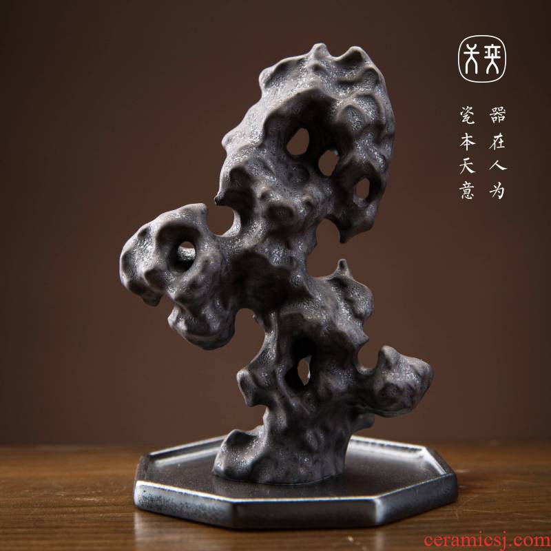 The yi song yi ceramics jingdezhen day accompany furnishing articles ornaments hand - carved tea pets play dry landscape