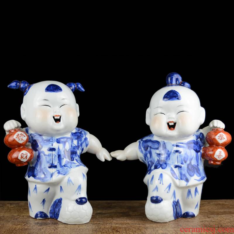 Jingdezhen porcelain dolls furnishing articles home wine TV ark adornment creative wedding wedding gifts gifts
