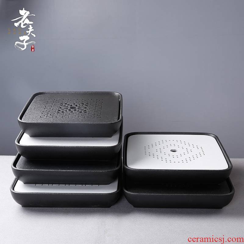 The professor ceramic tea tray household water storage type mini dry mercifully Japanese kung fu tea set contracted tea saucer dish