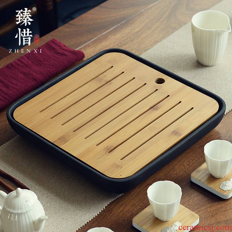 Become precious little oversized water ceramic kung fu tea sets dry tea tray household contracted Japanese small tea table
