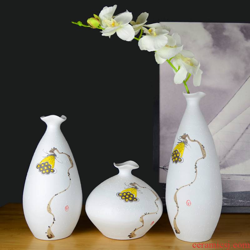 Jingdezhen ceramic modern new Chinese vase creative living room TV cabinet porch household adornment handicraft furnishing articles