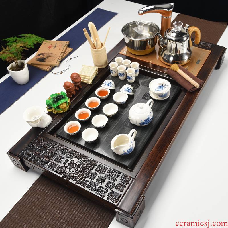 All the popular household ave platform ceramic tea set automatic kung fu tea tray tea tea sets tea tray
