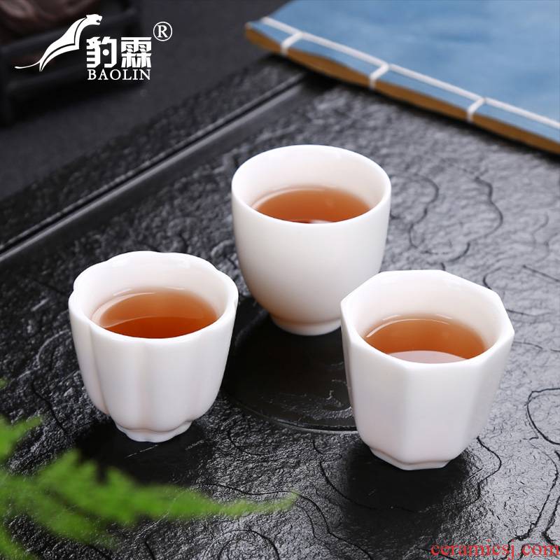 The early panther ceramic cups one kung fu master cup single little tea light household jingdezhen porcelain ipads porcelain sample tea cup