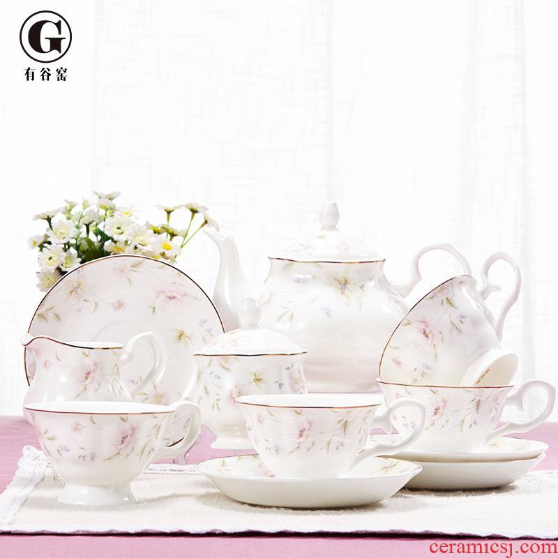 The Set of European ipads porcelain coffee cup tea Set gift English afternoon tea tea Set creative move