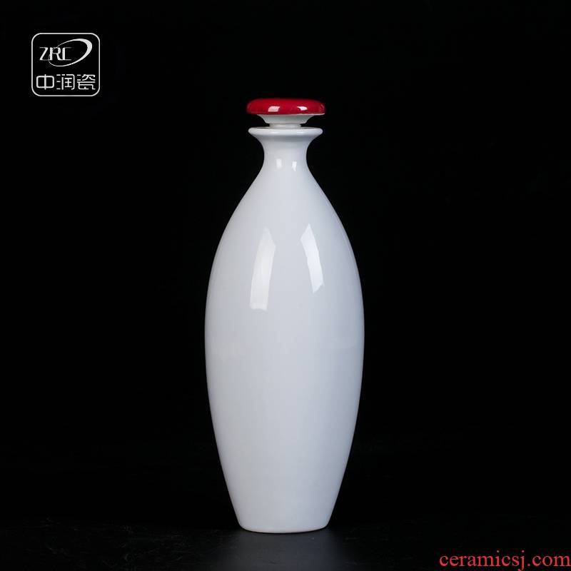 Jingdezhen ceramic bottle bottle home antique liquor hip contracted custom bottle to pack a jin of mail