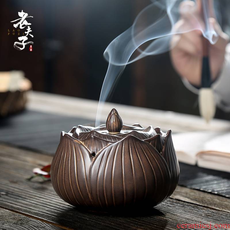 The professor ceramic incense buner archaize aromatherapy furnace interior ta home plate censer for Buddha tea accessories