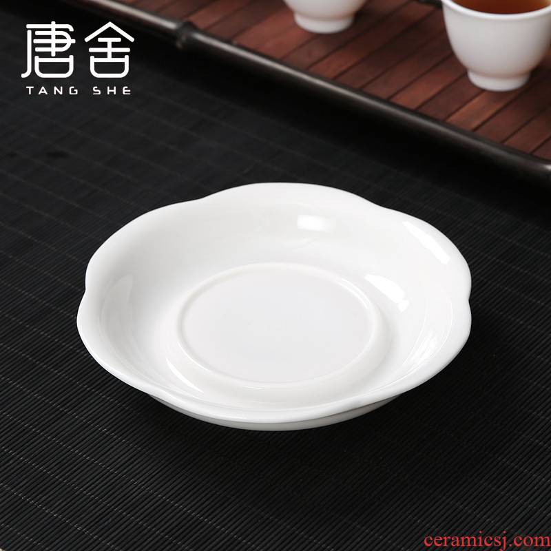 Don difference up lotus white CiHu bearing dry mercifully machine water tea tray saucer dry mercifully plate of kung fu tea set accessories household pot