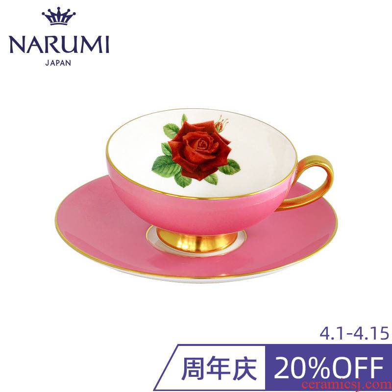 Famous flowers hall series & ndash; Aynsley X Narumi cup (powder) ipads porcelain dish of a guest