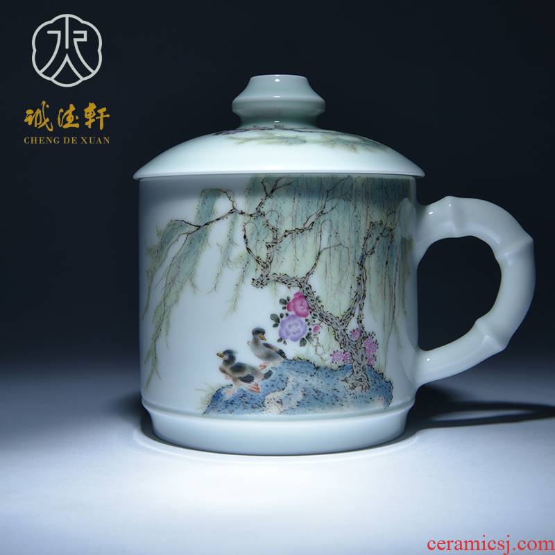 Cheng DE hin jingdezhen ceramic tea set, high - grade pure hand draw pastel life 2 cups HuaYin in suzhou