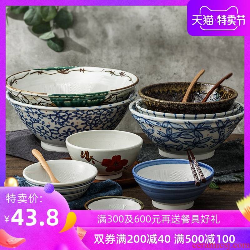 Japan hand - made ceramic household consisting tool grinding bowl bowl ltd. basin of Japanese cuisine food mill