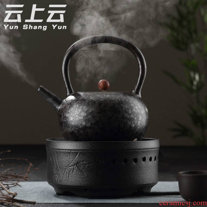 Cloud Cloud, black pottery automatic electric TaoLu the ceramic tea boiled tea, the electric heating boiling kettle household black tea tea stove