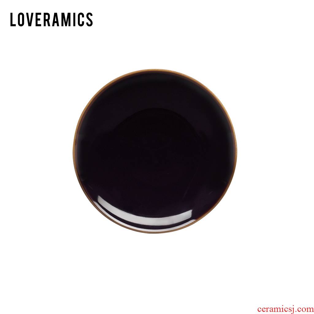 Loveramics love Mrs Wonderful artical excelling nature 20 cm household flat dish dish food dish plate (black)