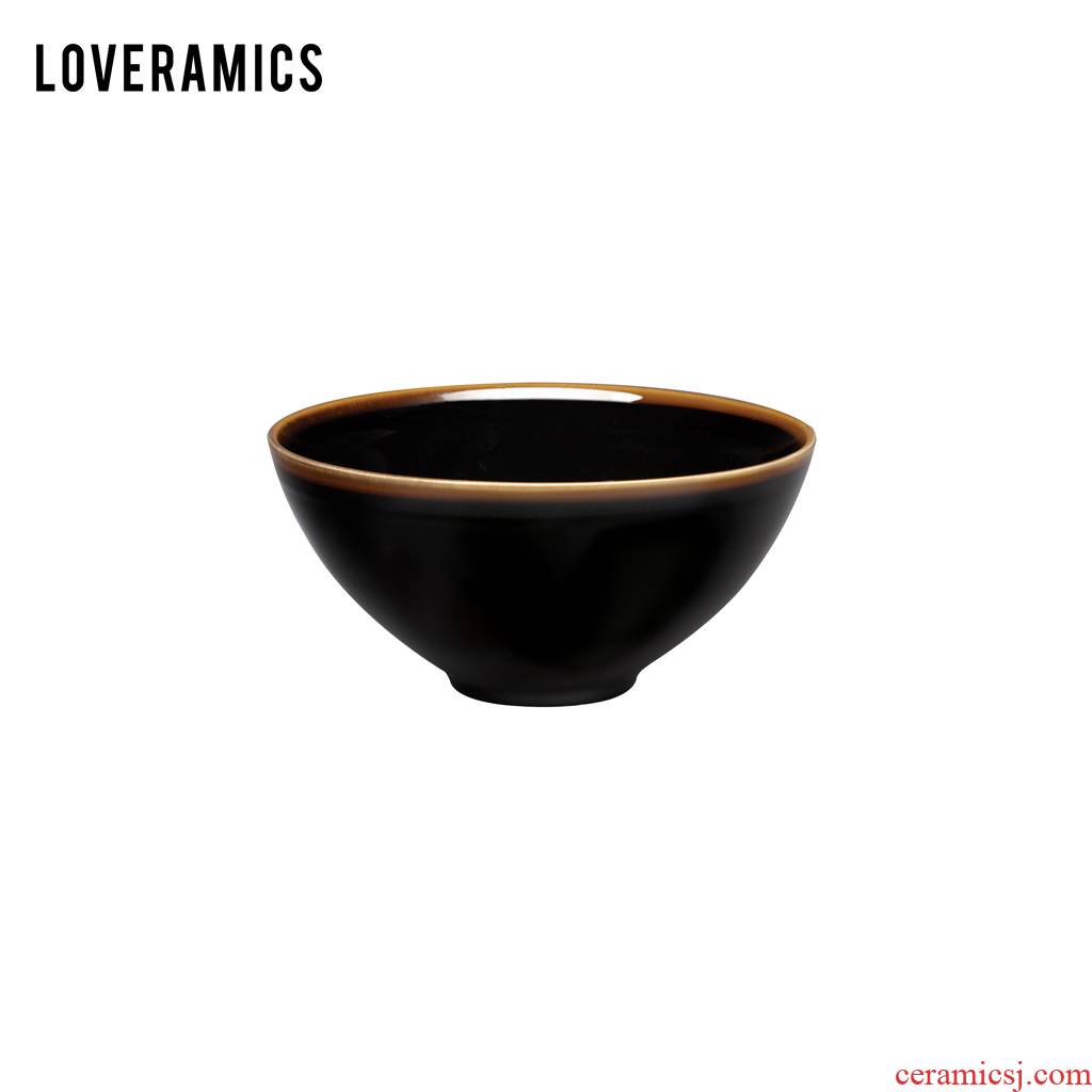 Loveramics love Mrs Wonderful artical excelling nature 20 cm share big bowl of soup bowl pull rainbow such use salad bowl (black)